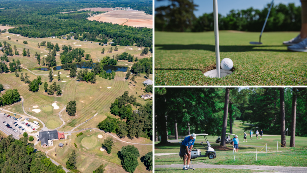 Golf course collage